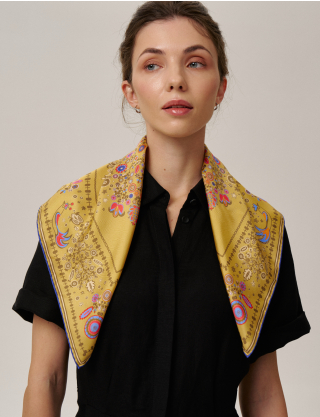 Картинка Шовкова хустина «Слобожанщина. Золоті жнива» 